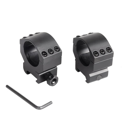 Una coppia di anelli di montaggio per cannocchiale da 30 mm e anelli per binari Picatinny da 20 mm per accessori da caccia