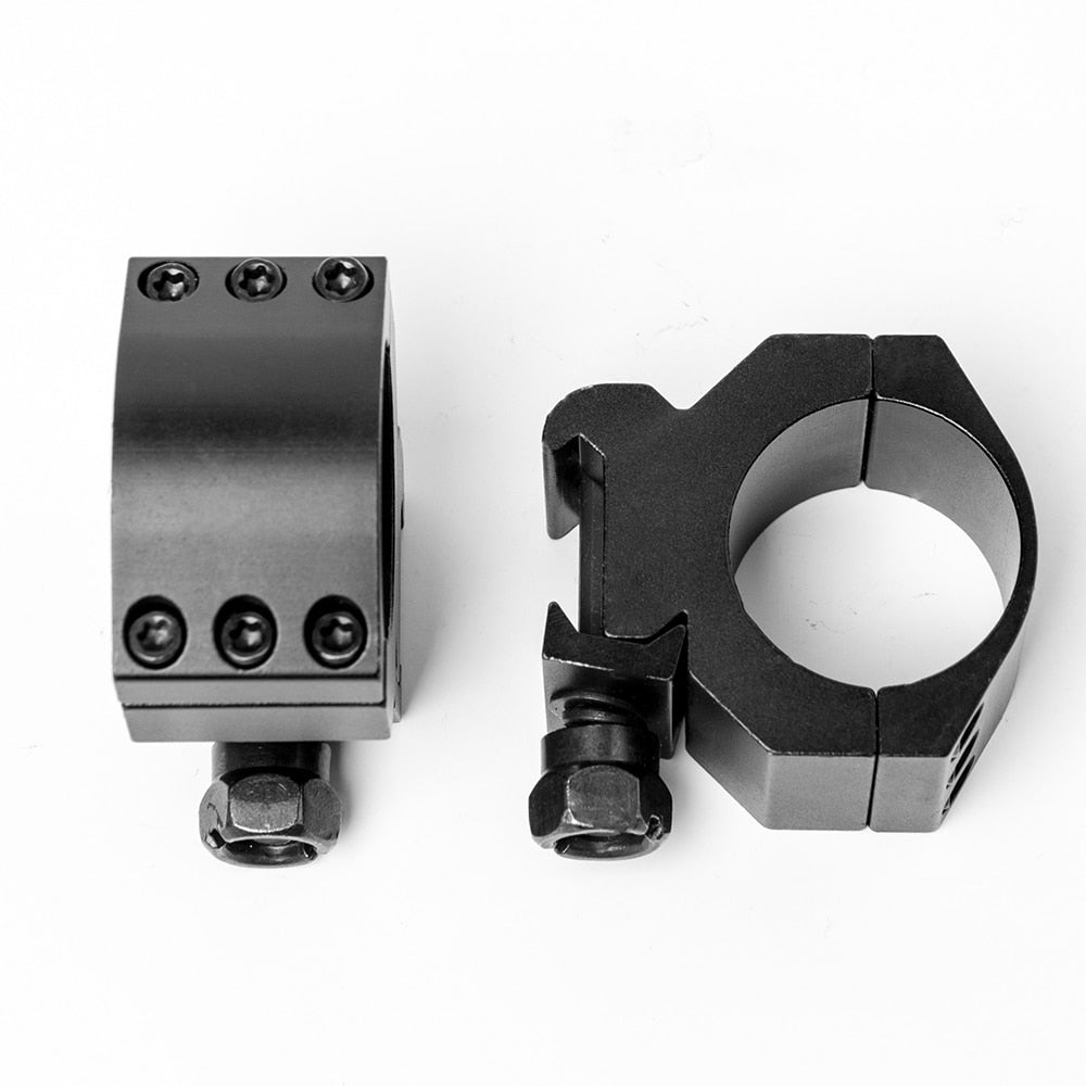 Una coppia di anelli di montaggio per cannocchiale da 30 mm e anelli per binari Picatinny da 20 mm per accessori da caccia
