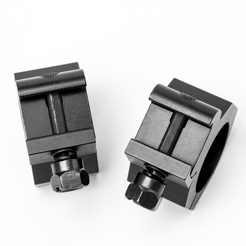 Una coppia di anelli di montaggio per cannocchiale da 30 mm e anelli per binari Picatinny da 20 mm per accessori da caccia